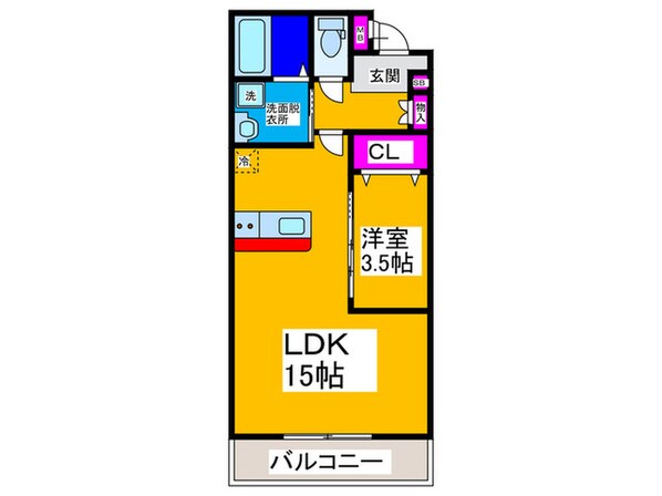 REGIES中百舌鳥の物件間取画像